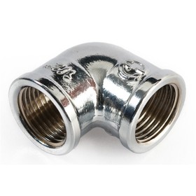 GOMITO OTTONE CROMATO FF 1/2" IDRAULICA