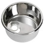 Lavello Inox Tondo Diametro mm 300x320x180 H Cucina Bagno Camper Barca