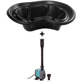 Set Risparmio Laghetto Termoformato da 150 lt e Pompa per Laghetto Indoor 750 Laghetto Magic