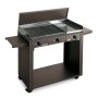 Personal Grill 3 fuochi Struttura in acciaio verniciato Paravento in acciaio inox dimensioni 80 x 42 x 83 cm