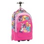 Zaino Trolley Tessuto in poliestere serigrafato. Schienale e spallacci imbot Rosa/Fuxia My Little Pony SEVEN 2C1001606