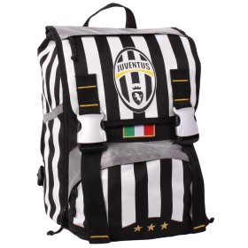 Zaino Tessuto poliestere 600D serigrafato con nserti in tessuto twotone Bianco/Nero Juventus SEVEN 2B6001601