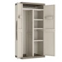 Armadio XL alto in resina 2 ante con vano portascope  e 3 1 ripiani cm 89x54x182 KIS Excellence