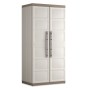 Armadio XL alto in resina 2 ante con vano portascope  e 3 1 ripiani cm 89x54x182 KIS Excellence