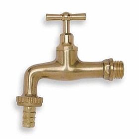 Rubinetto Portagomma in ottone attacco 1/2 pollice