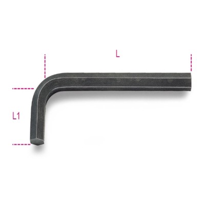 Beta 96N Chiave Maschio Esagonale 13 mm Piegata Brunita