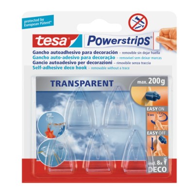 TESA POWERSTRIPS GANCI DECO 58900-00014