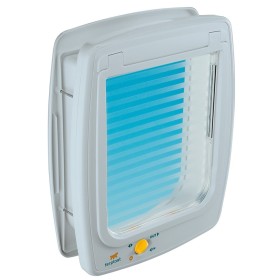 Portina per cani e gatti con chiusura a 4 vie colore bianco SWING 11 Dim. 31 x 9,6 x h 38,4 cm FERPLAST