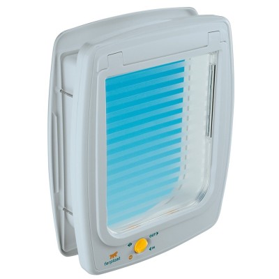 Portina per cani e gatti con chiusura a 4 vie colore bianco SWING 11 Dim. 31 x 9,6 x h 38,4 cm FERPLAST