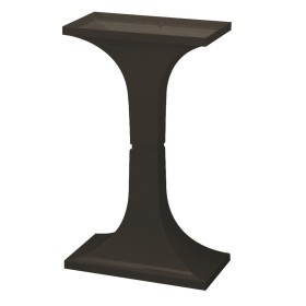 Supporto in plastica per gabbie per uccelli a fondo rettangolare colore marrone Dim. 44 x 23,5 x h 72 cm FERPLAST