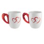 GUZZINI Set 2 Tazze Mug 29,5 x 17 x h12,5 cm 250 cc Colore Bianco/Rosso 26790065
