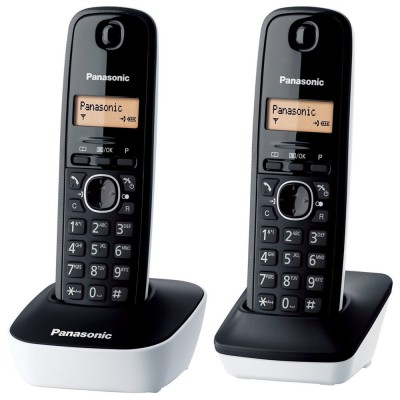 Telefono Cordless Panasonic KX-TG1612JTW Twin Pack Nero
