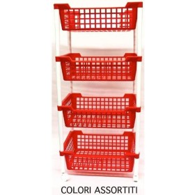 VECA CR002P00004 CARRELLO DEEP CON RUOTE COLORI ASSORTITI