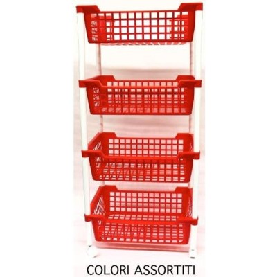 VECA CR002P00004 CARRELLO DEEP CON RUOTE COLORI ASSORTITI