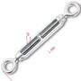 Tenditore A Due Occhi Acciaio Zincato mm 32 Lunghezza mm 420