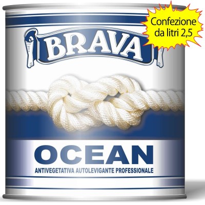 Antivegetativa Autolevigante Ocean Bianca litri 2,5 professionale