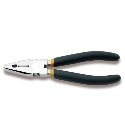 Pinze Universali Cromate Lucide 200 mm Manici Ricoperti con 2 Strati PVC Antiscivolo