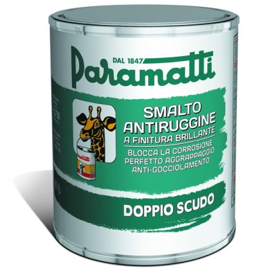 Smalto Antiruggine Doppio Scudo Paramatti Grigio Ombra 750 Milliliter