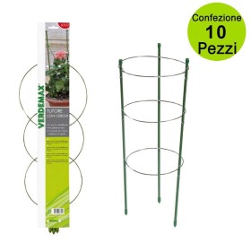 Tutori per Piante Rampicanti Gerani ad Anello con Recinzione Cerchi 60 cm Confezione 10 pz