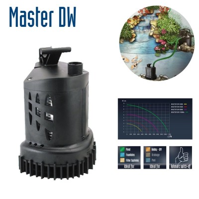 Sicce Master DW 8000 Pompa Multifunzione per Laghetti e Drenaggio per Acque Scure