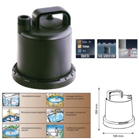 Sicce Ultrazero Pompa da Drenaggio Multifunzione Fai da Te Uso Domestico 3.000 litri/h