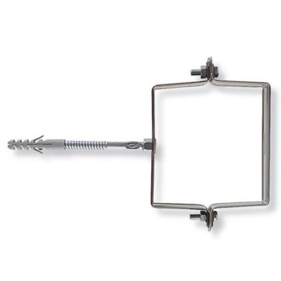 Collare Quadro Acciaio Verniciato Testa Di Moro mm 100x100