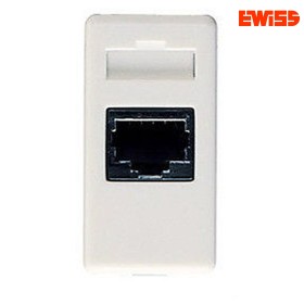 PRESA TELEFONICA 4 COPPIE (8+8) BIANCO GW20233