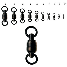 Girelle Inox Nere Con Cuscinetto 200 Lb Pezzi 4 N 6