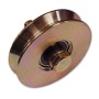 RUOTA PER CANCELLI CON CUSCINETTO GOLA A V CON BULLONE MM120