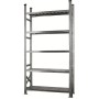 SCAFFALE KIT ACCIAIO ZINCATO 1972X974X410 5 RIPIANI INCASTRO