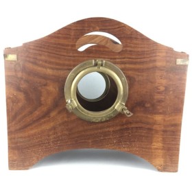 Porta Riviste Marine Silea in Legno 40 x 28 x 16 Centimetri