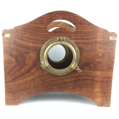 Porta Riviste Marine Silea in Legno 40 x 28 x 16 Centimetri