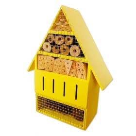 Betty Garden Casetta per Insetti Insect Hotel a 5 Reparti Gialla