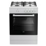 BEKO Cucina A Gas FSG62000DW 4 Fuochi Forno A Gas Classe A Colore Bianco