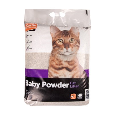 Flamingo Lettiere per Gatti al Borotalco 15 kg 350% Assorbimento