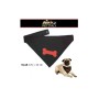 Pet Italy Bandana per Cani Nera con Osso Taglia Piccola da 25 cm a 35 cm