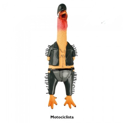 Gioco per Cani Pollo Village People Modello Motociclista