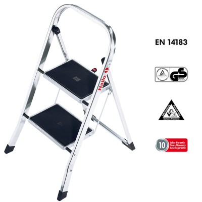 SGABELLO PIEGHEVOLE IN ALLUMINIO 2 GRADINI HAILO K30