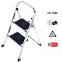 SGABELLO PIEGHEVOLE IN ALLUMINIO 2 GRADINI HAILO K30