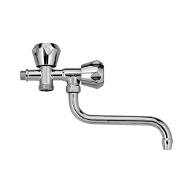 RUBINETTO A SNODO CON ATTACCO LAVATRICE 1/2