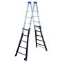 SCALA TELESCOPICA PROFESSIONALE AL065 4+4 GRADINI GIERREPRO