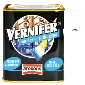 Vernifer Bianco Brillante Smalto Antiruggine Gel ml 750 Arexons