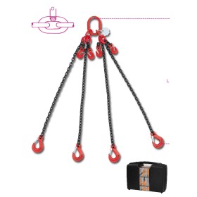 PENDENTI DI CATENA A 4 BRACCI, CON GANCI ACCORCIATORI 8098