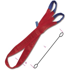 BRACHE DI NASTRO TESSUTO PIATTO, 5t IN POLIESTERE ROSSO 8158