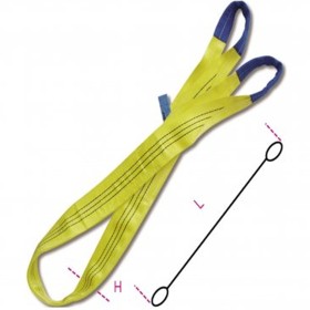 BRACHE DI NASTRO TESSUTO PIATTO 3t IN POLIESTERE GIALLO 8156