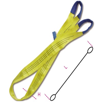 BRACHE DI NASTRO TESSUTO PIATTO 3t IN POLIESTERE GIALLO 8156