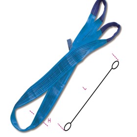 BRACHE DI NASTRO TESSUTO PIATTO 8t IN POLIESTERE BLU 8160