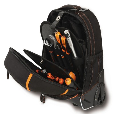 ZAINO PORTAUTENSILI IN TESSUTO TECNICO, CON RUOTE C6T-2106