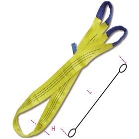 BRACHE DI NASTRO TESSUTO PIATTO 3t IN POLIESTERE GIALLO 8156