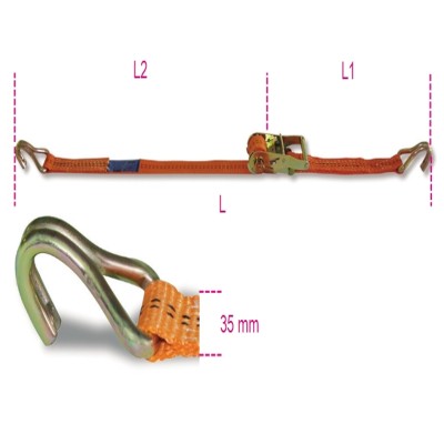 SISTEMI DI ANCORAGGIO A CRICCHETTO LC 1000KG, GANCI A UNCINO
